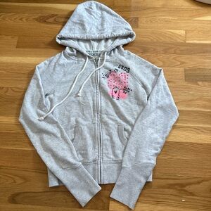 Vintage Victoria's Secret Pink Gray Hoodie